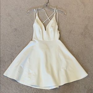 Lulus Skater Dress with Strappy Back